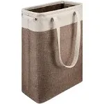  Laundry Basket with Handles Beige&amp;Brown Slim Laundry Bin Beig&amp;Brown