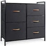 ROMOON Dresser for Bedroom, Small Dresser with 5 Drawers for Closet