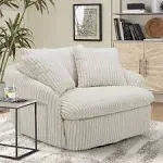 Parker House Boomer Large Swivel Chair with 2 Toss Pillows