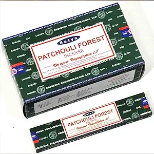 Satya 180g Patchouli Forest Incense (12 Packs of 12 Sticks)