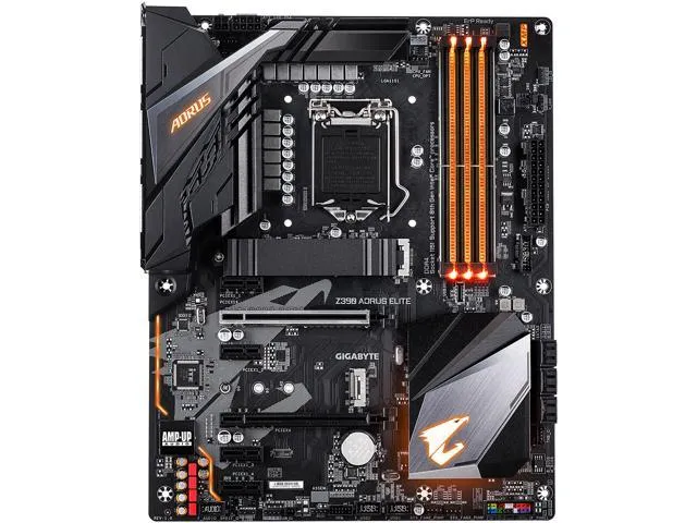 GIGABYTE Z390 AORUS ELITE LGA1151/ Intel Z390/ DDR4/ Quad-GPU CrossFireX/ SATA3&USB3.1/ M.2/ A&GbE/ ATX Motherboard