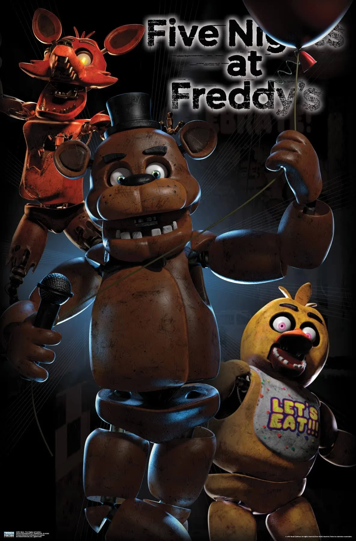 Five Nights at Freddy\'s Glow in the Dark Poster - 22.375" x 34"