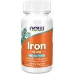 Now Foods Iron 18 mg 120 Capsules