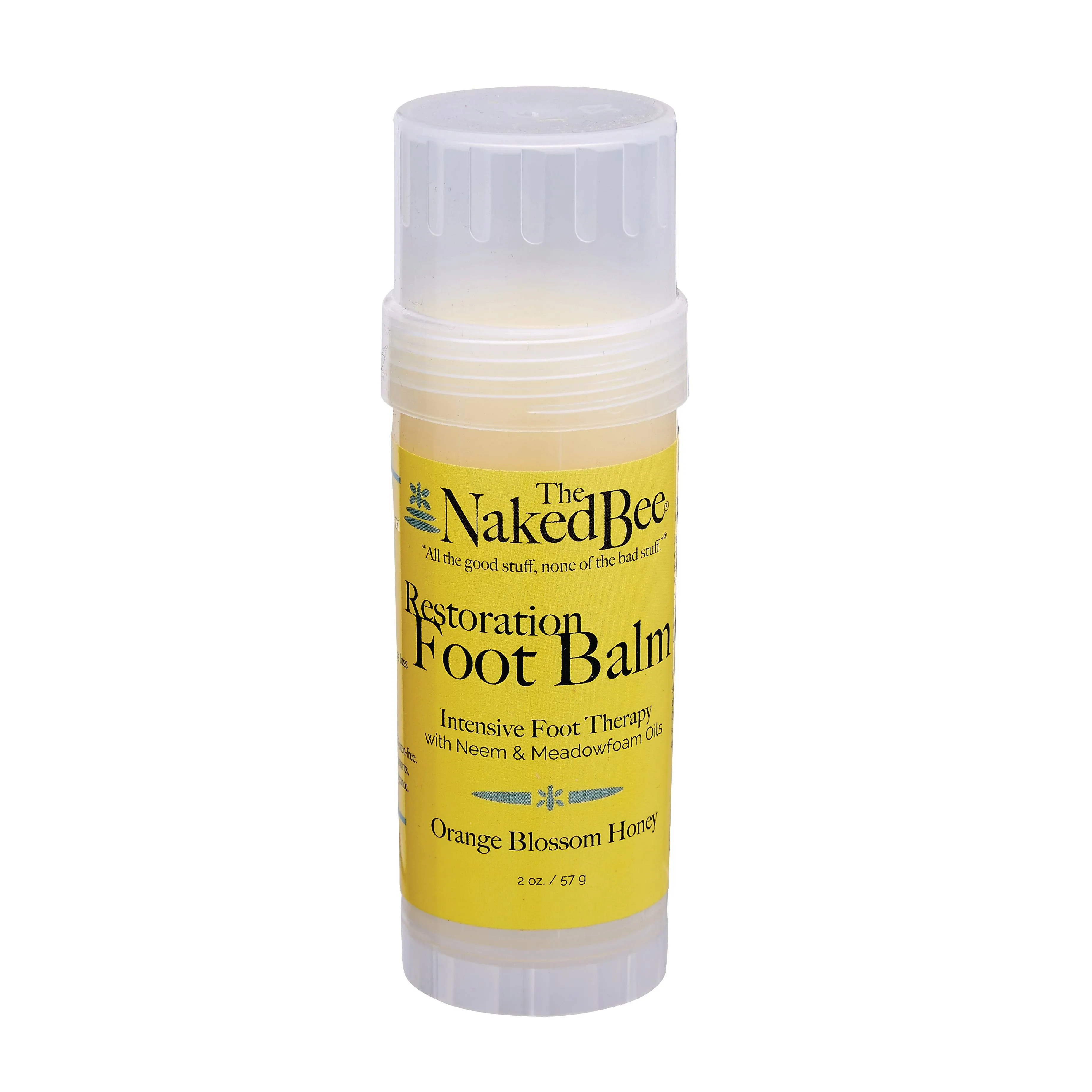 The Naked Bee - Orange Blossom Honey Restoration Foot Balm, 2oz