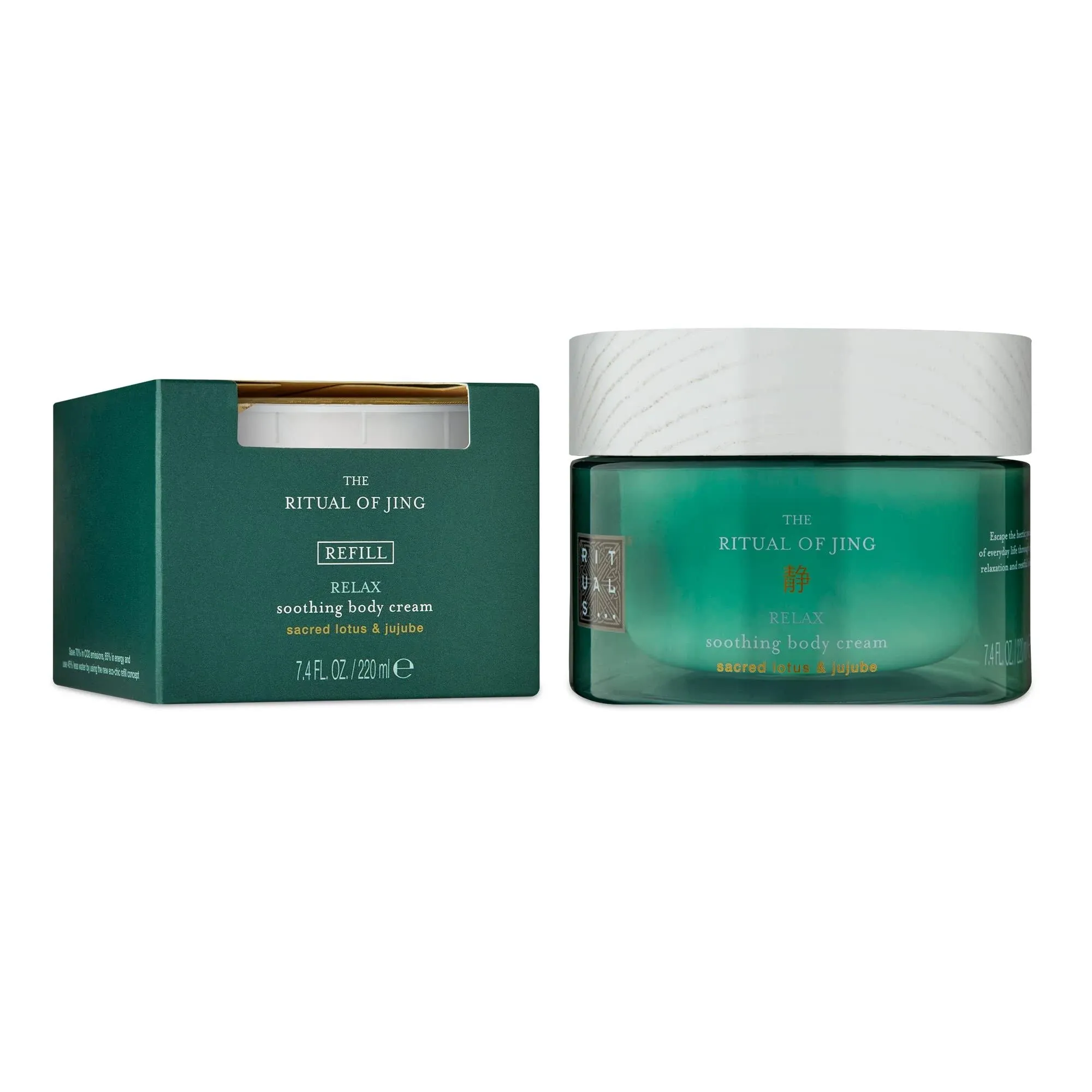 Rituals The Ritual of Jing Body Cream and Refill Set, Sacred Lotus, Jujube