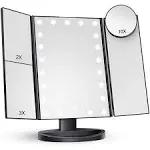 Makeup Mirror Vanity Mirror with Lights, 2x 3X 10x Magnification, Lighted Makeup