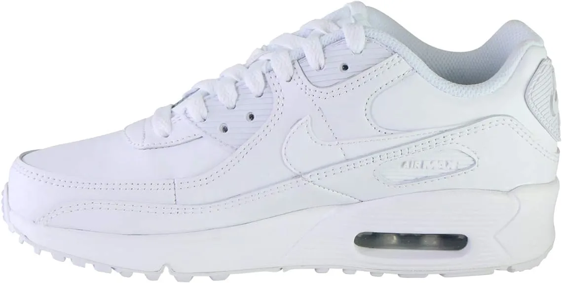 Nike Big Kids& Air Max 90 Shoes - White