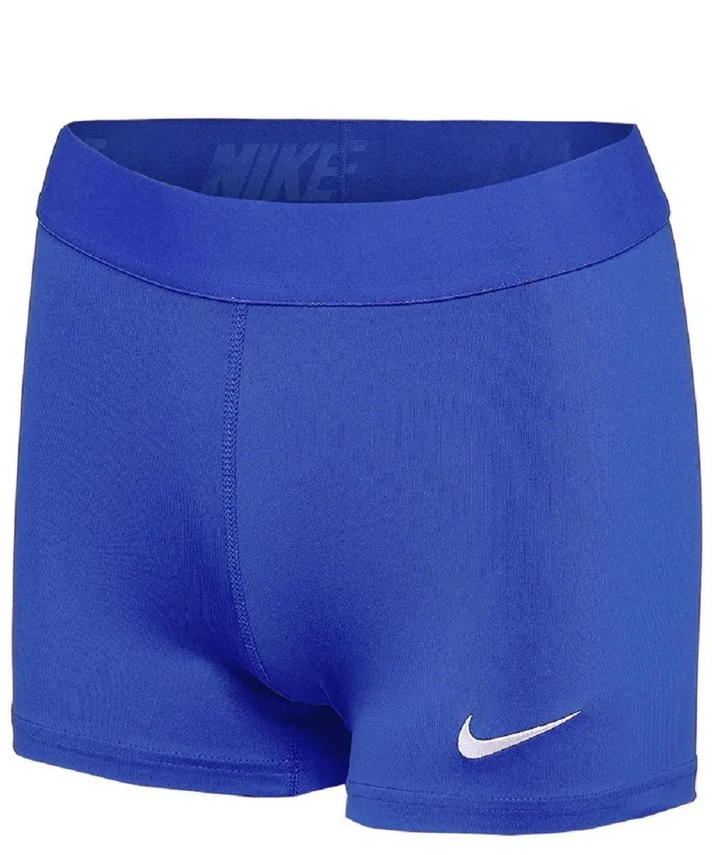 Nike Womens Pro 3'' Power Compression Short (Large, Royal)