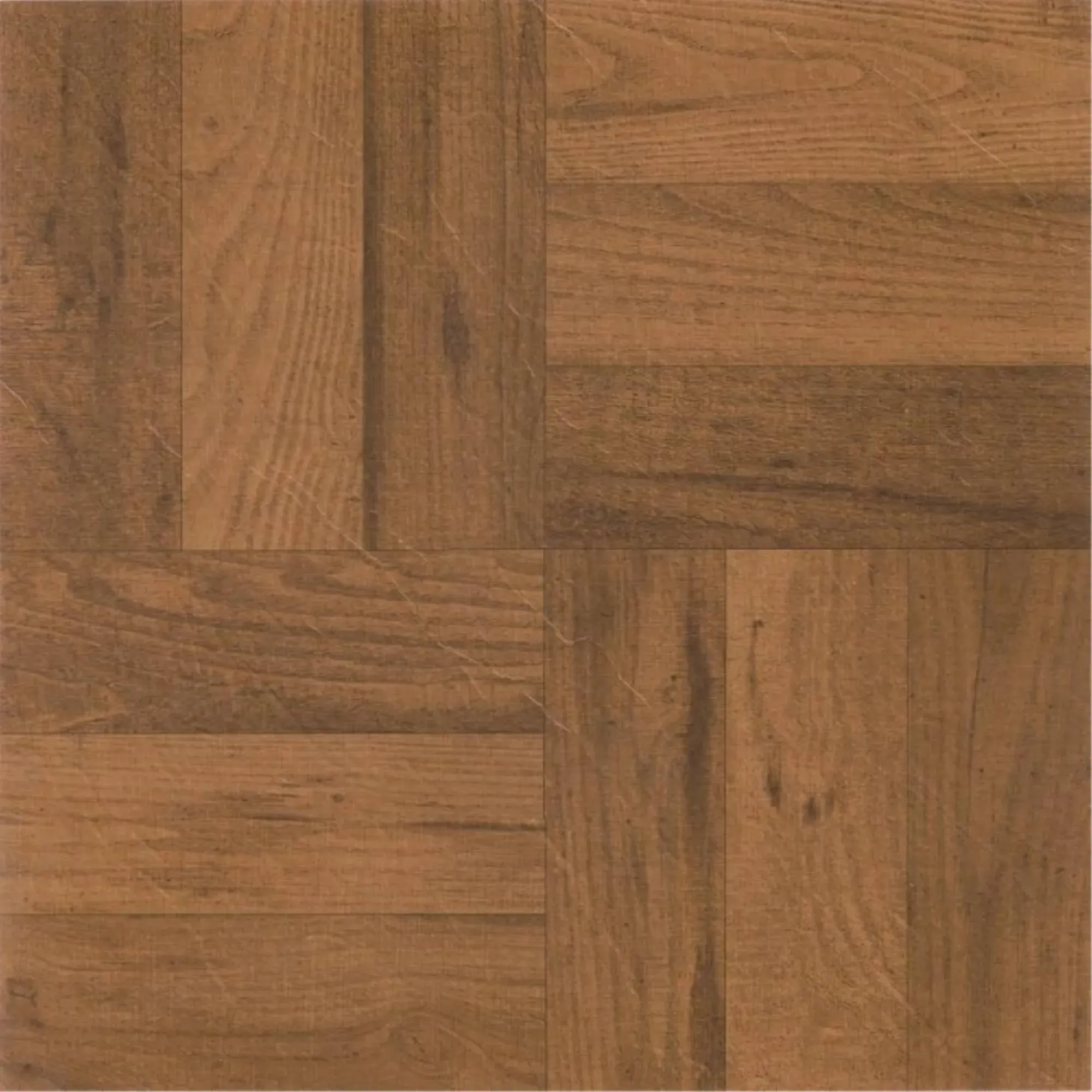 Achim Tivoli Self Adhesive Vinyl Floor Tile 12" x 12" 3 Finger Med. Oak Parquet 45 Pack