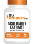 BulkSupplements.com Acai Berry Extract Capsules - Antioxidants Supplement for Immune Support - Vegan, Gluten Free - 2 Capsules per Serving - 60-Day Supply (120 Veg Capsules)