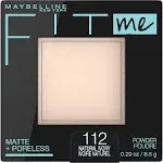 Maybelline Fit Me Matte + Poreless Pressed Face Powder Makeup & Setting Powder, Natural Ivory, 1 Count