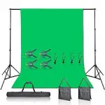 Emart Green Screen Backdrop with Stand Kit, 7 x 10ft  Assorted Sizes , Colors 