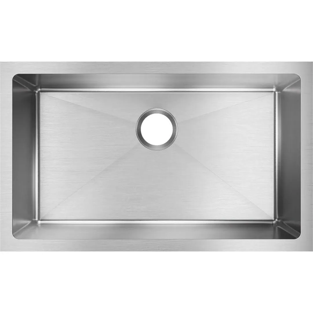 Elkay Efru281610 Stainless Steel Single Bowl Undermount Kitchen Sink