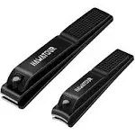 HAWATOUR Nail Clippers Set Ultra Sharp Sturdy Fingernail and Toenail Clipper