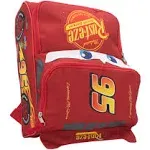 Disney Pixar Cars 14” Lightning McQueen Shaped Backpack for Boys & Girls, Kids School Bag, Red