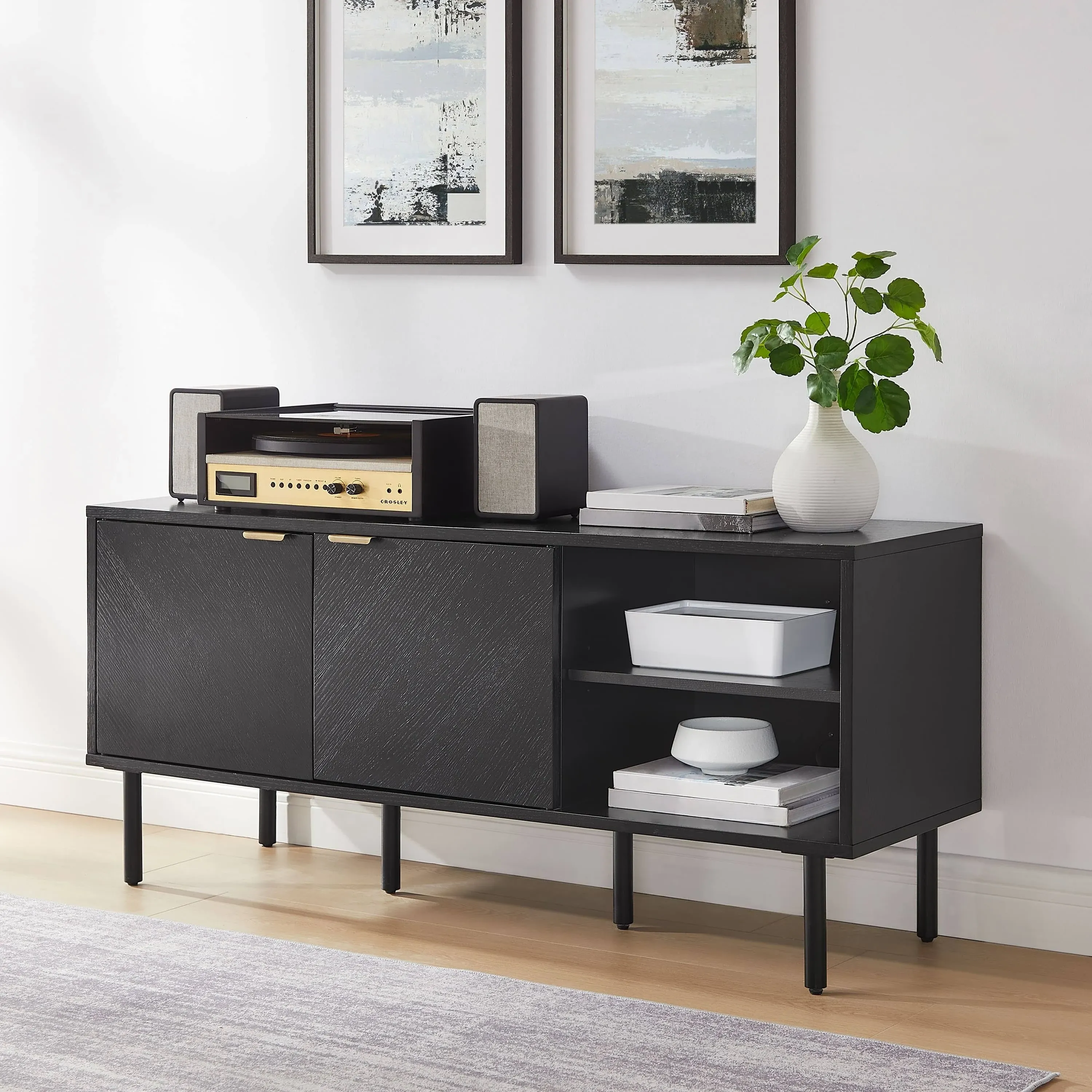 Crosley Brody Record Storage Sideboard