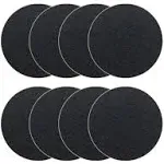 Beacozofu 8 Pack Kitchen Compost Bin Charcoal Filter Replacements Compost Pail Replacement Carbon Filters 7.25 inch Round