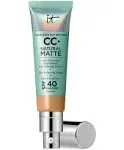 IT Cosmetics CC+ Cream Natural Matte Foundation with SPF 40 Light Cool 1.08 oz / 32 mL