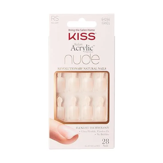 Kiss Salon Acrylic Nude French Nails