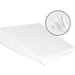 Milliard Bed Wedge Pillow with Memory Foam Top -Helps with Acid Reflux and Gerds, Reduce Neck and Back Pain, Snoring, and Respir