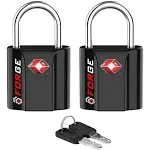 Black 2 Pack TSA Approved Travel Luggage Locks