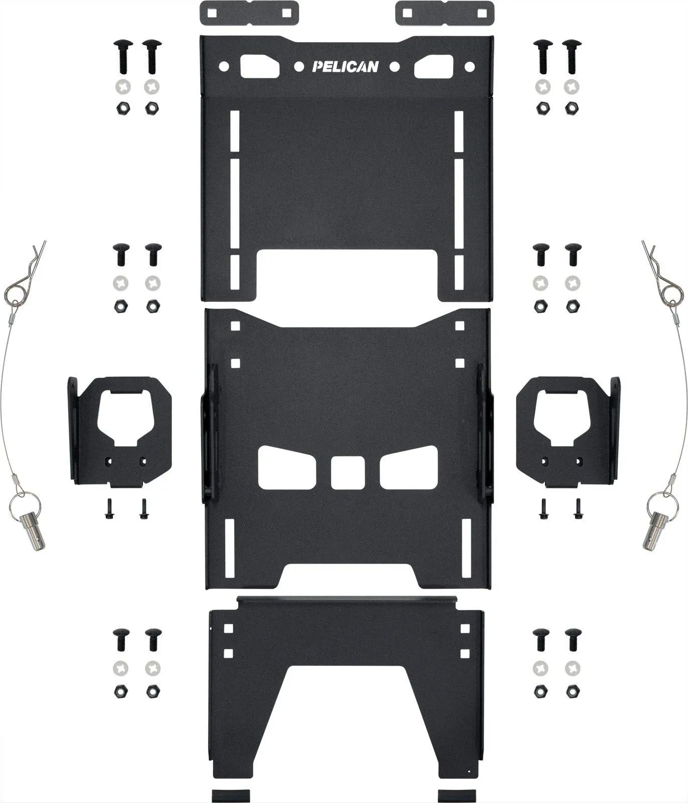 Pelican Products SIDEMT-001B-BL<wbr/>K Cargo Case Side Mount For Toyota Deck Rail