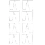 Evelots 5996 New and Improved Set of 8 Closet Shelf Dividers for Wire Shelving, White