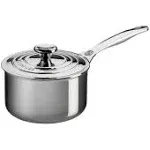 Le Creuset Signature Stainless Steel Saucepan with Lid 16 cm