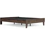 Ashley | Calverson Full Platform Bed, Mocha | Realry