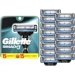 Gillette Mach3 Razor Cartridges 15 ct Pack