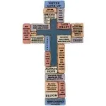 Inspirational Resin Wall Cross | Encouraging and Comforting Words and Phrases...