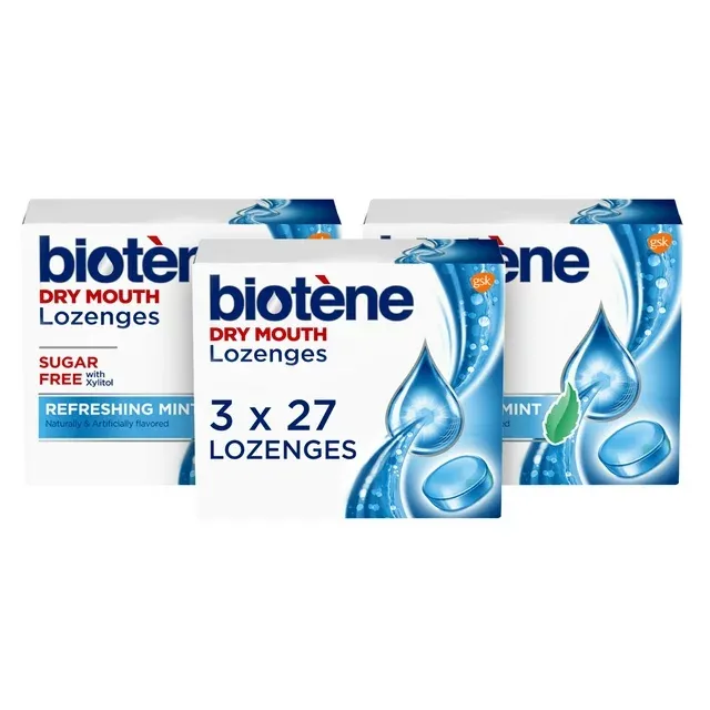 biotène Biotne Lozenges for Dry Mouth and Fresh Breath, Dry Mouth Relief and Breath Freshener