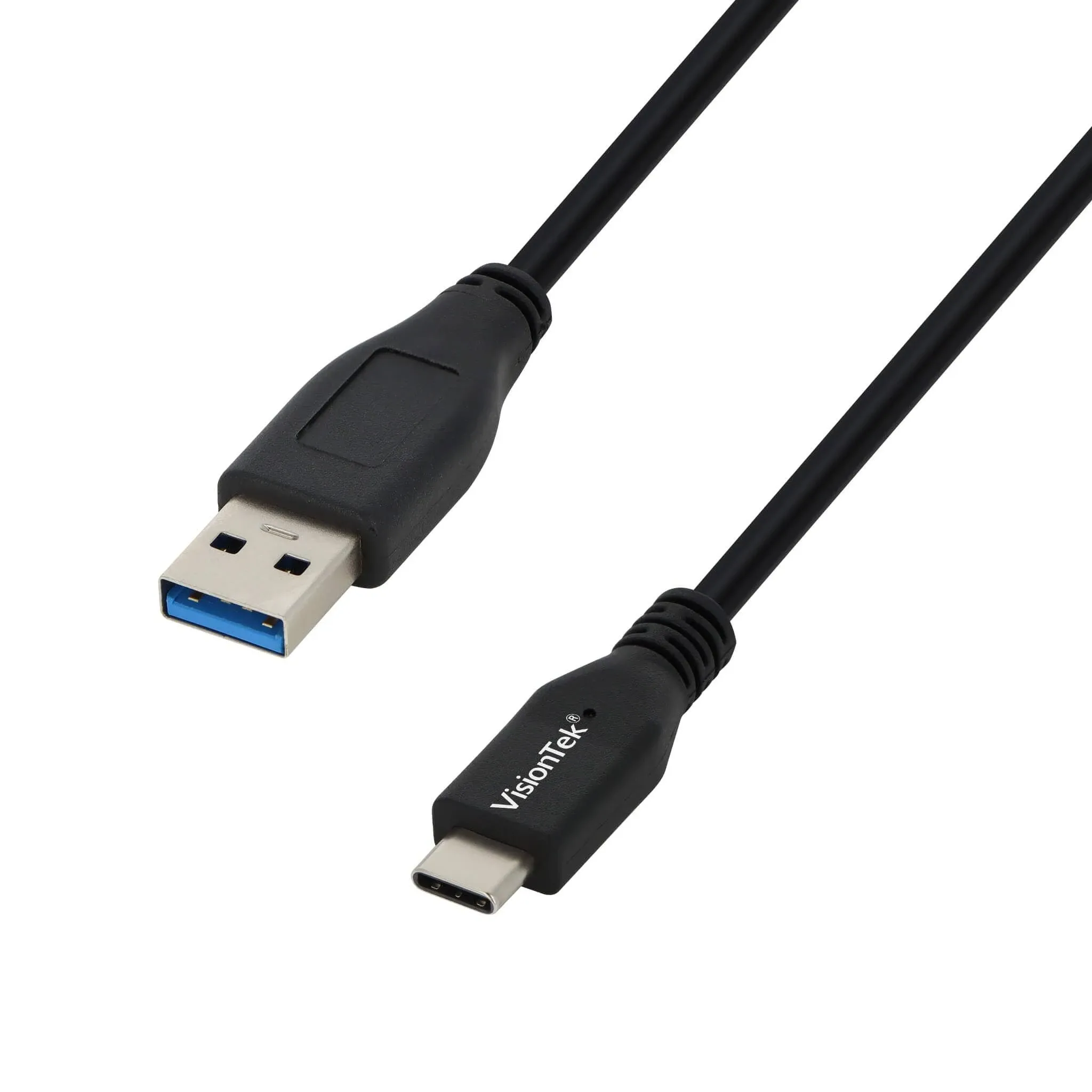 VisionTek USB Data Transfer Cable - USB - 3.28 ft - Type A Male USB - Type C Male USB - Black