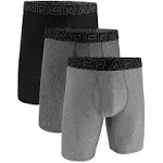 Men's Under Armour Performance Tech 9" Boxer Briefs Underwear 3 Pack