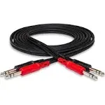 Hosa 3 ft. Stereo Interconnect Dual 1/4&#034; in TRS to Same Audio Cable