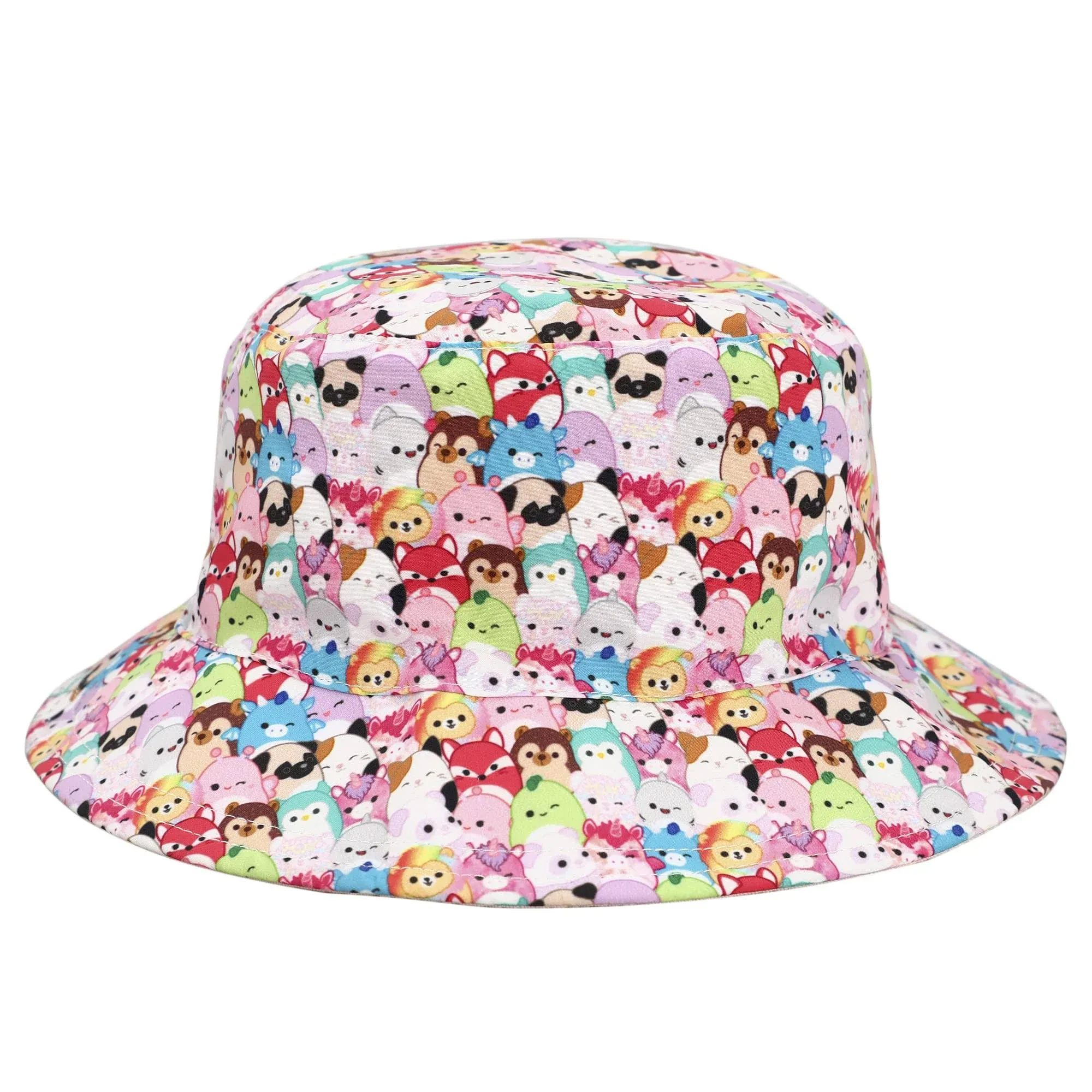 Squishmallows | Girls Characters Reversible Aop Youth Pink Bucket Hat - Pink | Realry