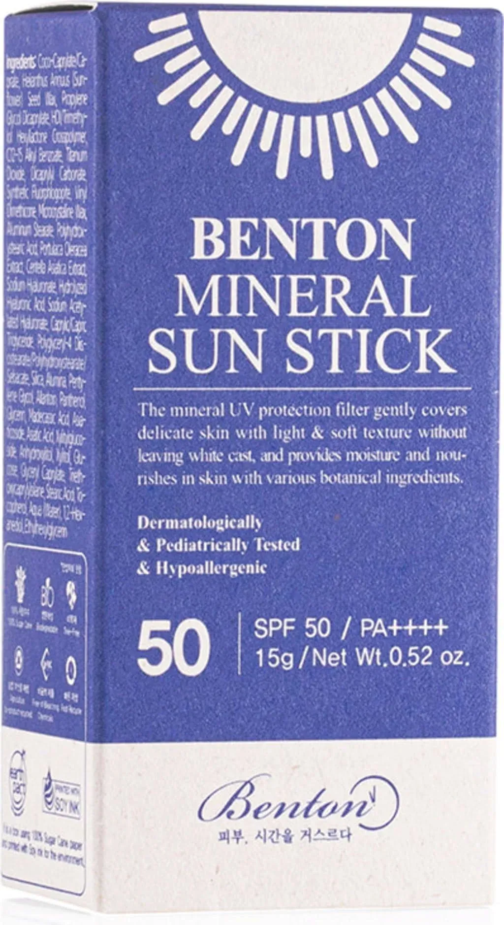 Benton Mineral Sun Stick (SPF50+ PA++++) 15g