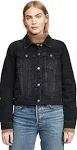 Free People Black Rumors Denim Jacket