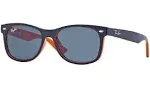 Ray Ban Junior RJ9052S Sunglasses - Top Blue On Orange 178/80 - Size 47