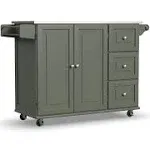 Homestyles Dolly Madison Green Kitchen Cart