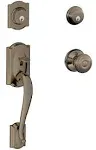 Camelot Double Cylinder Handleset With Georgian Knob