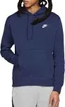 Men's Nike Sportswear Club Fleece Pullover Hoodie, Size: XXL, Midnight Navy