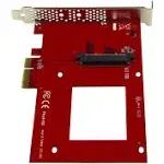 StarTech.com U.2 to PCIe Adapter for 2.5" U.2 NVMe SSD - SFF-8639