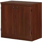  South Shore Morgan Storage Cabinet, 19.38&#034;D x 32.88&#034;W x 32.38&#034;H, Royal Cherry 