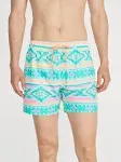 chubbies the en fuegos 5.5" inseam classic swim trunks teal geometric men medium