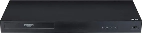 LG UBK80 4K Ultra-HD Blu-ray Player with HDR Compatibility (2018), Black