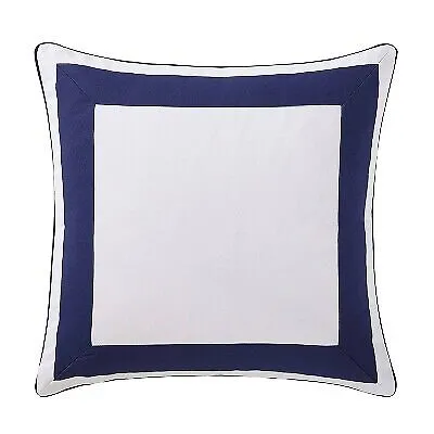 Euro Indienne Paisley Pillow Sham Navy/White - Oceanfront Resort