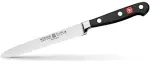 Wusthof Classic Serrated Utility Knife, Stainless Steel/Black, 5"