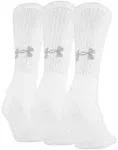 Under Armour Training Cotton Crew Socks - 3-Pack Black / M