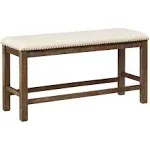 Moriville Grayish Brown Dining Bench